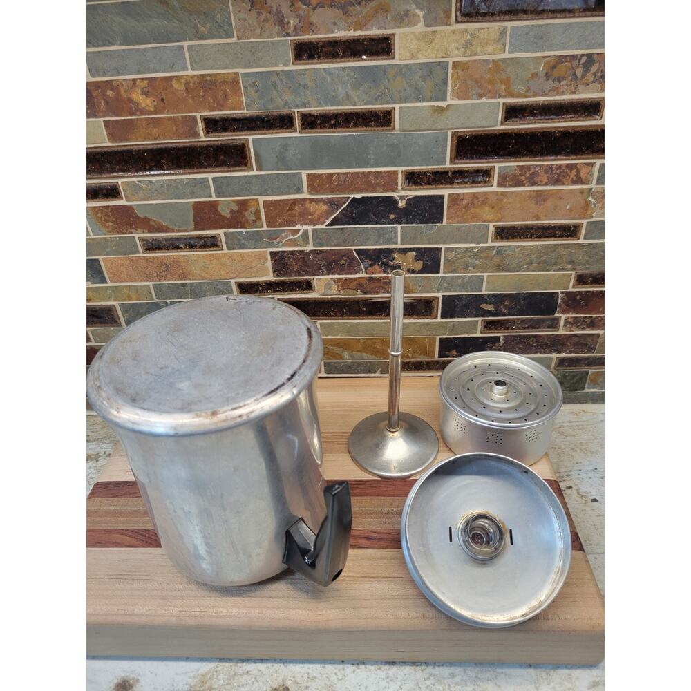 Vintage Mirro Aluminum Stovetop Coffee Percolator Pot Camping Kitchen 4-7 Cups - Picture 4 of 5